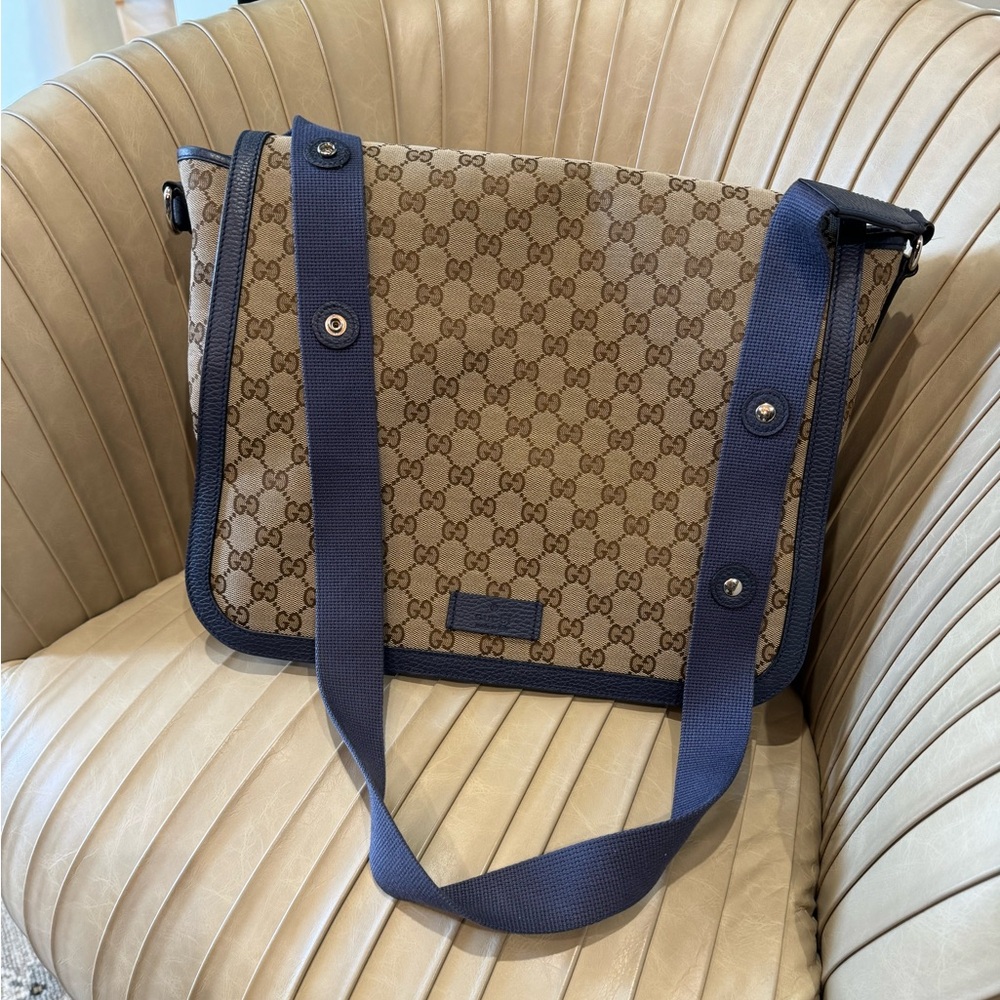 GUCCI CANVAS DIAPER BAG